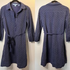 Draper James Eyelet 3/4 Sleeve Dress